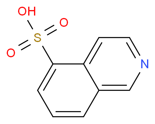 Isoquinoline-5-sulfonic Acid_分子结构_CAS_27655-40-9)