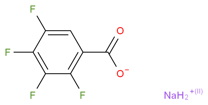Sodium 2,3,4,5-tetrafluorobenzoate_分子结构_CAS_67852-79-3)