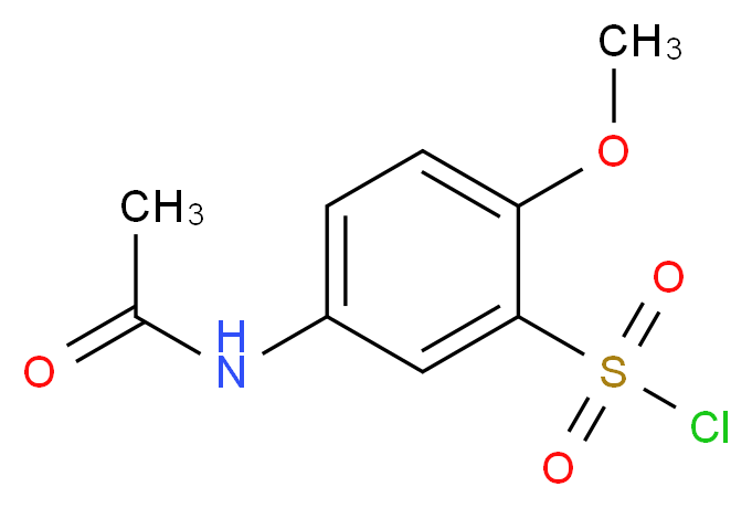 5-Acetylamino-2-methoxy-benzenesulfonyl chloride_分子结构_CAS_5804-73-9)