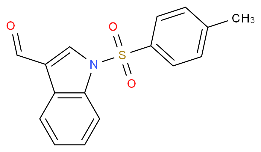 1-[(4-methylphenyl)sulphonyl]-1H-indole-3-carboxaldehyde_分子结构_CAS_50562-79-3)