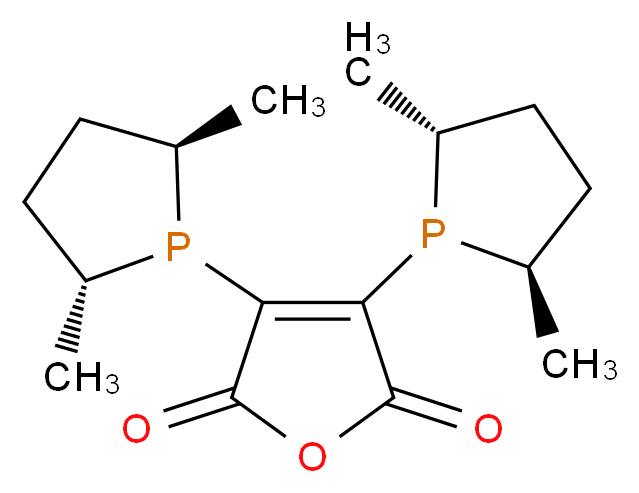 bis[(2R,5R)-2,5-dimethylphospholan-1-yl]-2,5-dihydrofuran-2,5-dione_分子结构_CAS_505092-86-4