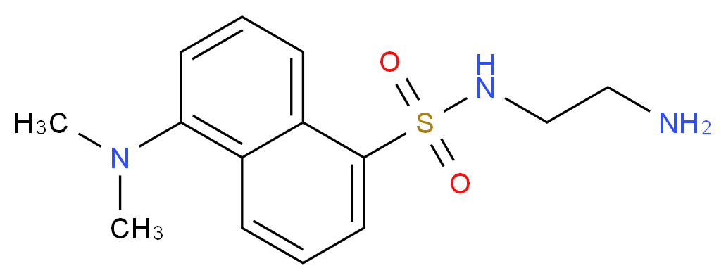 N-(2-aminoethyl)-5-(dimethylamino)naphthalene-1-sulfonamide_分子结构_CAS_35060-08-3