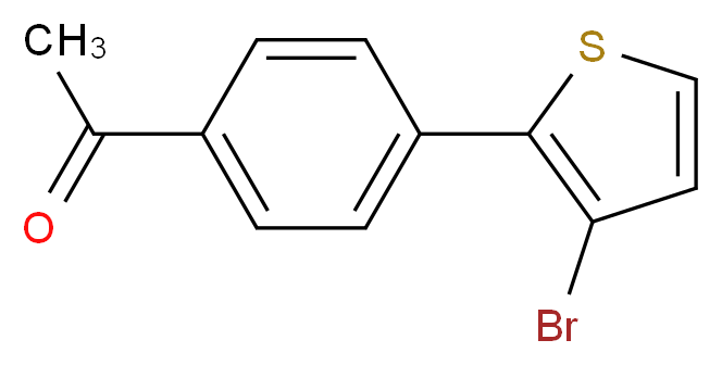 2-(4-Acetylphenyl)-3-bromothiophene_分子结构_CAS_937796-01-5)