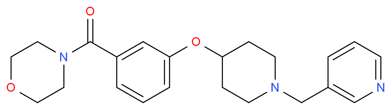 4-(3-{[1-(3-pyridinylmethyl)-4-piperidinyl]oxy}benzoyl)morpholine_分子结构_CAS_)