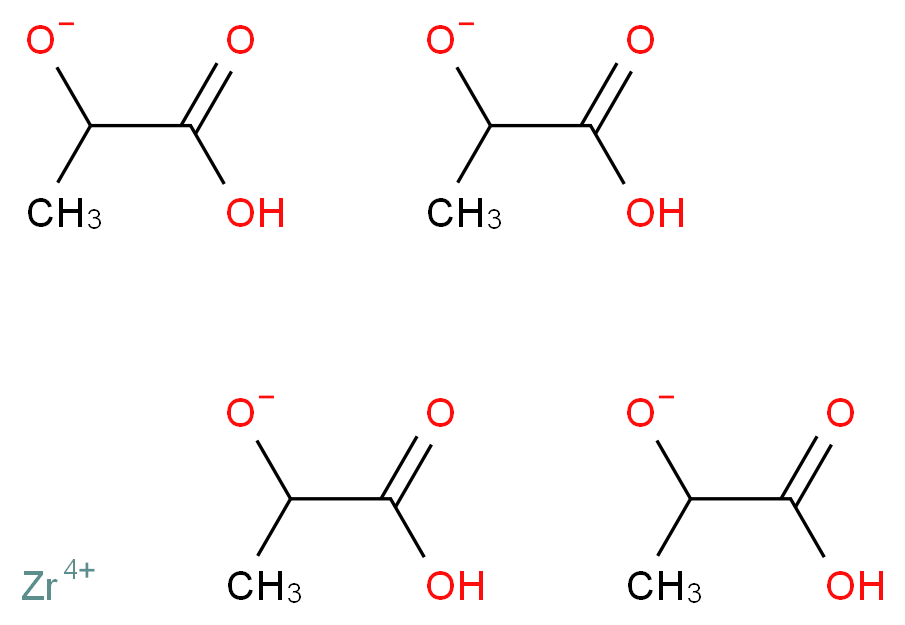 ZIRCONIUM LACTATE_分子结构_CAS_60676-90-6)