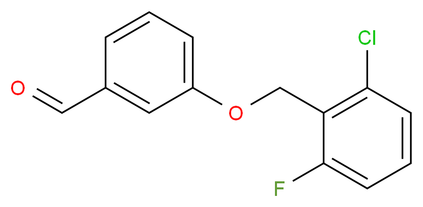 3-[(2-chloro-6-fluorophenyl)methoxy]benzaldehyde_分子结构_CAS_336879-99-3
