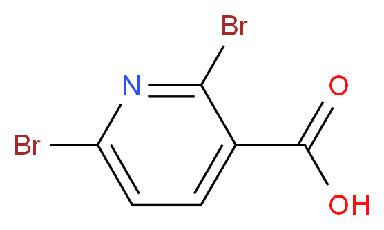 2,6-Dibromo-3-pyridinecarboxylic acid_分子结构_CAS_55304-85-3)