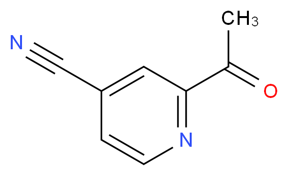 2-acetylpyridine-4-carbonitrile_分子结构_CAS_37398-49-5