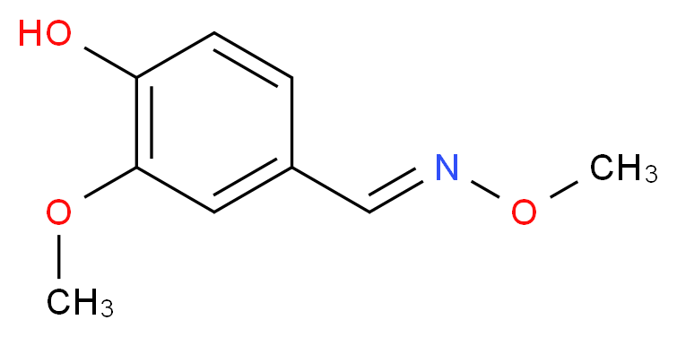 4-Hydroxy-3-methoxybenzaldehyde O-Methyloxime_分子结构_CAS_93249-67-3)