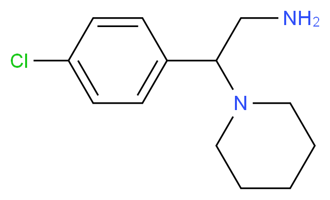 2-(4-chlorophenyl)-2-piperidin-1-ylethanamine_分子结构_CAS_914207-57-1)