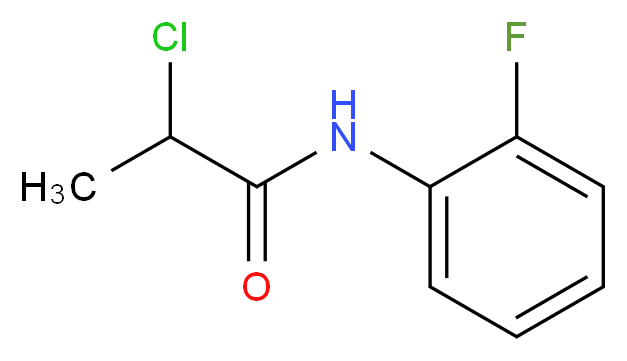 2-Chloro-N-(2-fluorophenyl)propanamide_分子结构_CAS_)
