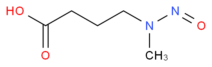 4-[methyl(nitroso)amino]butanoic acid_分子结构_CAS_61445-55-4