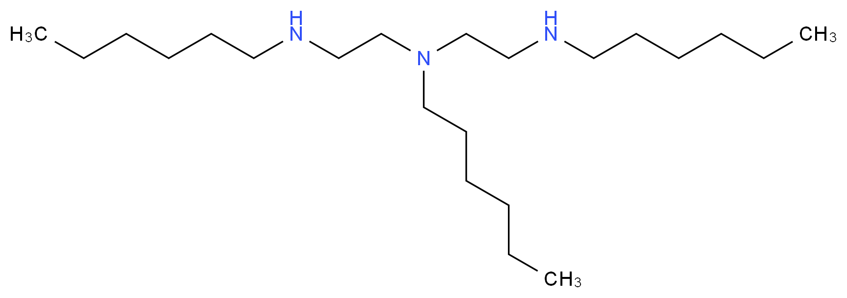 hexyl(2-{hexyl[2-(hexylamino)ethyl]amino}ethyl)amine_分子结构_CAS_250787-15-6