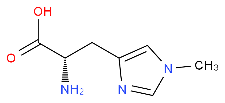 (2S)-2-amino-3-(1-methyl-1H-imidazol-4-yl)propanoic acid_分子结构_CAS_368-16-1