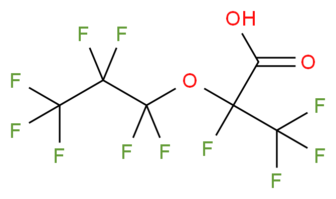 全氟2-甲基-3-氧杂己酸_分子结构_CAS_13252-13-6)