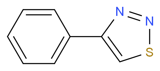 4-phenyl-1,2,3-thiadiazole_分子结构_CAS_25445-77-6