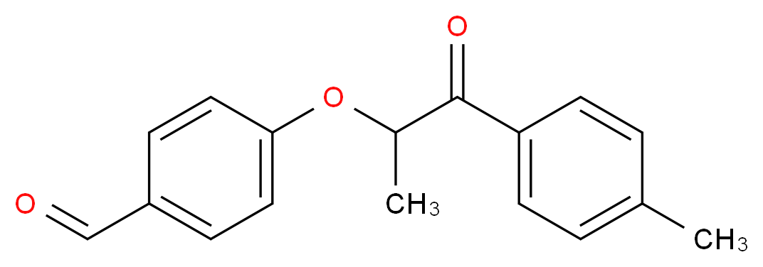 4-{[1-(4-methylphenyl)-1-oxopropan-2-yl]oxy}benzaldehyde_分子结构_CAS_884497-69-2