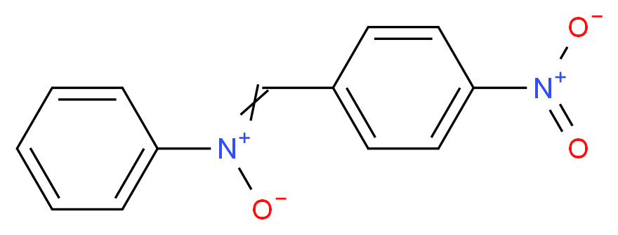 1-(4-nitrophenyl)-N-phenylmethanimine oxide_分子结构_CAS_3585-90-8