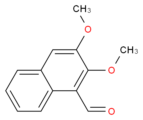 2,3-dimethoxynaphthalene-1-carbaldehyde_分子结构_CAS_56252-09-6