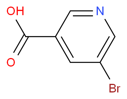 5-bromopyridine-3-carboxylic acid_分子结构_CAS_20826-04-4