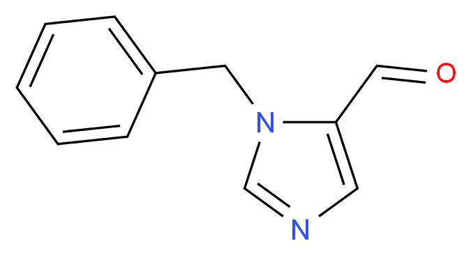 1-Benzyl-1H-imidazole-5-carboxaldehyde_分子结构_CAS_85102-99-4)