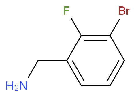 (3-bromo-2-fluorophenyl)methanamine_分子结构_CAS_261723-28-8