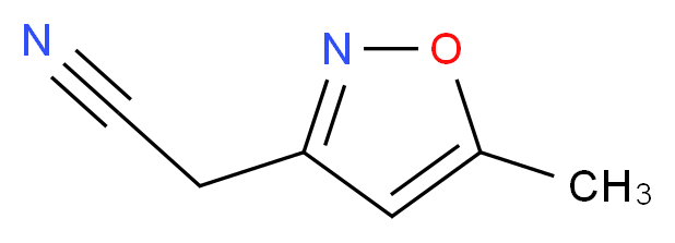 (5-methyl-3-isoxazolyl)acetonitrile_分子结构_CAS_35166-41-7)