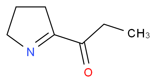 1-(3,4-dihydro-2H-pyrrol-5-yl)propan-1-one_分子结构_CAS_133447-37-7