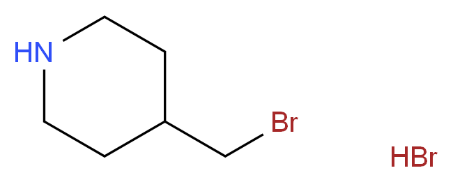 4-(bromomethyl)piperidine hydrobromide_分子结构_CAS_65920-56-1