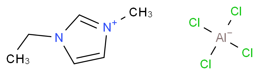 1-乙基-3-甲基咪唑四氯铝酸盐_分子结构_CAS_80432-05-9)