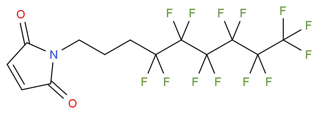 1-(4,4,5,5,6,6,7,7,8,8,9,9,9-tridecafluorononyl)-2,5-dihydro-1H-pyrrole-2,5-dione_分子结构_CAS_852527-41-4