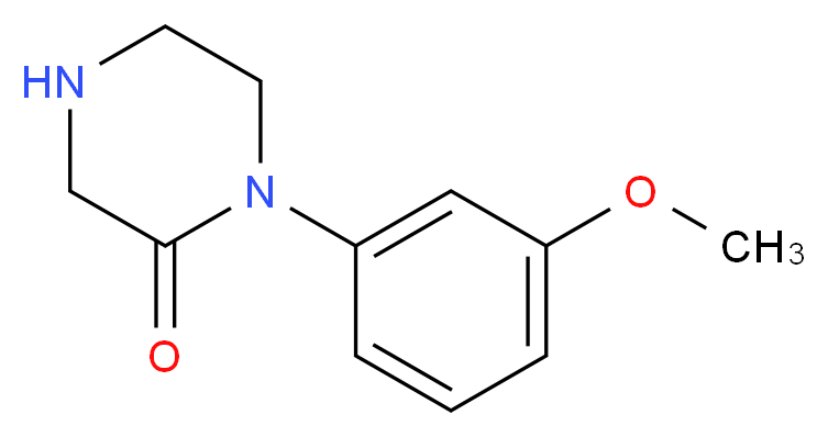 1-(3-methoxyphenyl)piperazin-2-one_分子结构_CAS_215649-80-2)