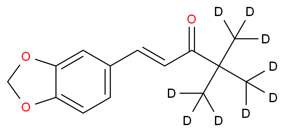 1-(3,4-Methylenedioxyphenyl)-4,4-dimethyl-d6-pent-1-en-3-one-d3_分子结构_CAS_1262795-35-6)