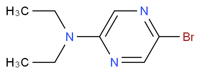 5-bromo-N,N-diethylpyrazin-2-amine_分子结构_CAS_959238-87-0