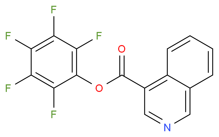 pentafluorophenyl isoquinoline-4-carboxylate_分子结构_CAS_944450-77-5