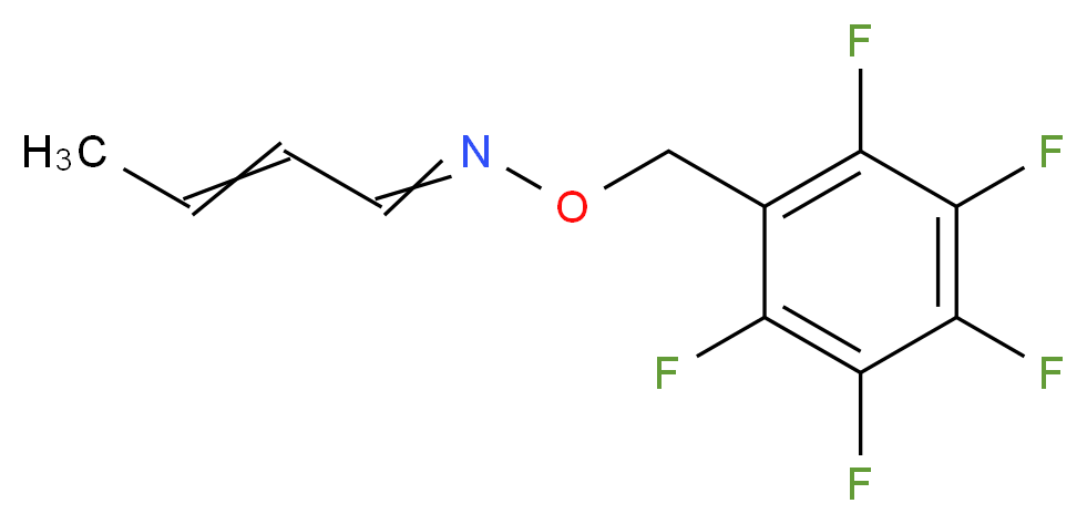 巴豆醛-O-五氟苯基甲基肟_分子结构_CAS_932710-52-6)