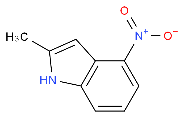 2-Methyl-4-nitro-1H-indole_分子结构_CAS_3484-10-4)