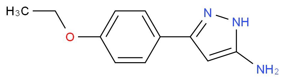 3-(4-ethoxyphenyl)-1H-pyrazol-5-amine_分子结构_CAS_129117-13-1