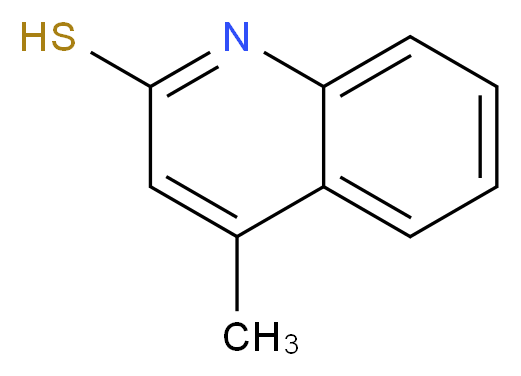 4-Methyl-quinoline-2-thiol_分子结构_CAS_4437-65-4)