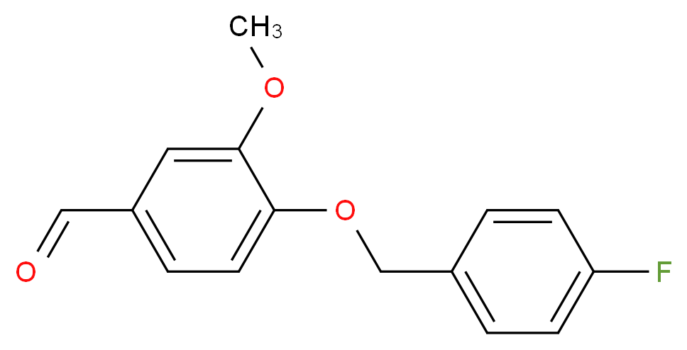 4-(4-Fluorobenzyloxy)-3-methoxybenzaldehyde 97%_分子结构_CAS_)