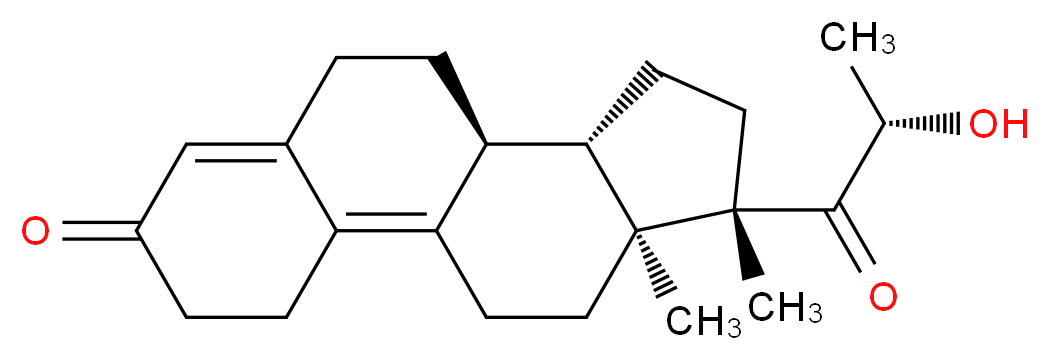 (10S,11S,14S,15S)-14-[(2S)-2-hydroxypropanoyl]-14,15-dimethyltetracyclo[8.7.0.0<sup>2</sup>,<sup>7</sup>.0<sup>1</sup><sup>1</sup>,<sup>1</sup><sup>5</sup>]heptadeca-1,6-dien-5-one_分子结构_CAS_74513-62-5