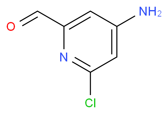 4-amino-6-chloropyridine-2-carbaldehyde_分子结构_CAS_1060809-65-5