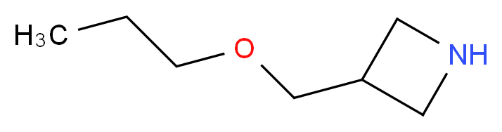 3-(Propoxymethyl)azetidine_分子结构_CAS_)