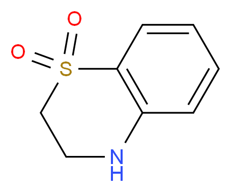 3,4-dihydro-2H-1λ<sup>6</sup>,4-benzothiazine-1,1-dione_分子结构_CAS_82299-64-7