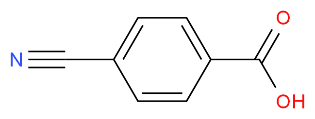 4-cyanobenzoic acid_分子结构_CAS_619-65-8