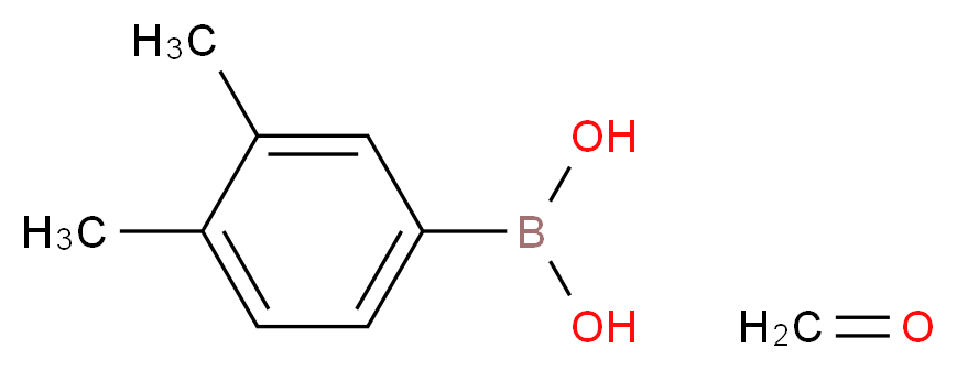 (3,4-dimethylphenyl)boronic acid; formaldehyde_分子结构_CAS_850568-08-0