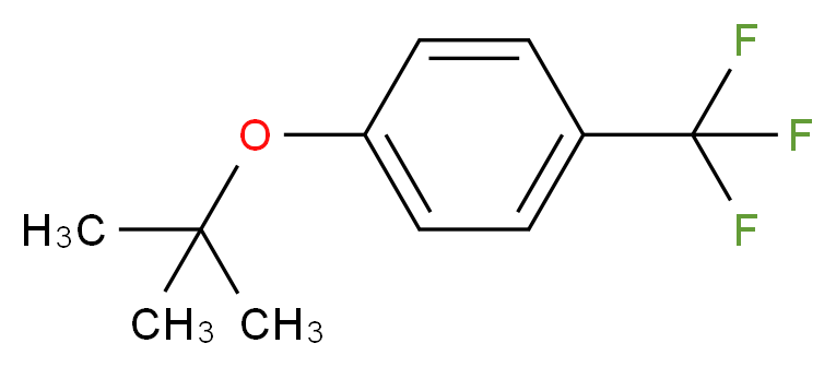 4-(trifluoromethyl)phenyl tert-butyl ether_分子结构_CAS_16222-44-9)