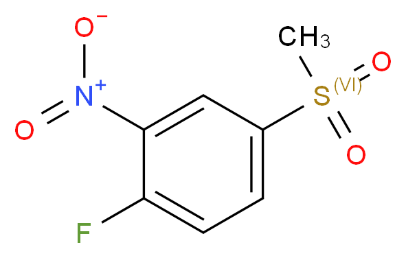 4-Fluoro-3-nitrophenyl methyl sulphone_分子结构_CAS_453-72-5)