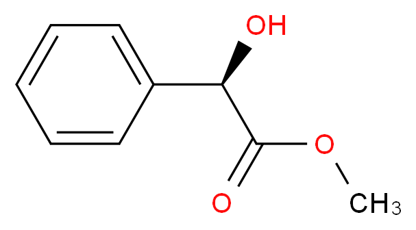 methyl (2R)-2-hydroxy-2-phenylacetate_分子结构_CAS_20698-91-3