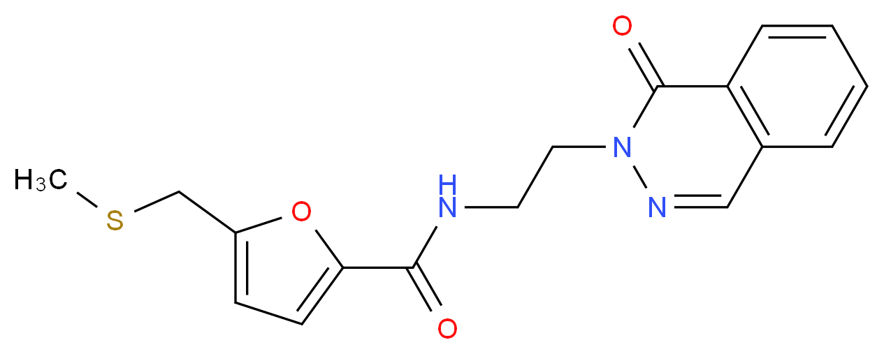 5-[(methylthio)methyl]-N-[2-(1-oxophthalazin-2(1H)-yl)ethyl]-2-furamide_分子结构_CAS_)